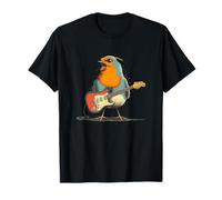 Singing Robin Bird Costume with E-Guitar and Feather T-Shirt