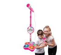 Singing Sets for Microphone for Singing Toy Adjustable Height | Smart Connection Singing Toy with Light for Birthday