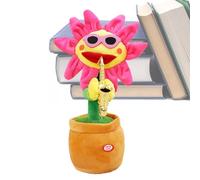 Singing Sunflower - ABS, 4.13x12.99in Dancing Sunflower Fun Musical Toy With Recording And Lighting | Interactive Talking Flower Improves Motor Skills, Educational Gift Toy For Kids, Christmas