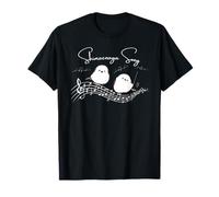Singing Voice | Conductor of The Sima-teash | Cute Little Bird of Hokkaido | Healing | Five line Notation | Music Lover T-Shirt