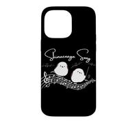 Singing voice | Conductor of the Sima-teash | Cute little bird of Hokkaido | Healing | Five line notation | Music lover Case for iPhone 14 Pro Max