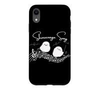 Singing voice | Conductor of the Sima-teash | Cute little bird of Hokkaido | Healing | Five line notation | Music lover Case for iPhone XR