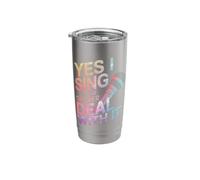 Singing Yes I Sing in The Shower Deal with It Stainless Steel Insulated Tumbler
