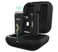 Singke Wireless Lavalier Microphone for iPhone iPad, 2.4GHz MFi Certified Lightning Lapel Mic with Charging Case, Mute and Real-time Monitoring for YouTube Facebook Podcast Video Recording