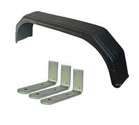 Single 13" Twin Wheel Tandem Mudguard 56" x 8" And Fender Wing (LARGE) Brackets 3pc
