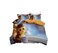 (Single-135*200, 6) Pokémon Cartoon Bedding Single Double Quilt Cover 3D Cartoon