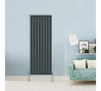 (Single-1800x544 mm) NRG Flat Panel Column Designer Radiator Heater Central Heating Rads Anthracite