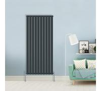 (Single-1800x680 mm) NRG Flat Panel Column Designer Radiator Heater Central Heating Rads Anthracite