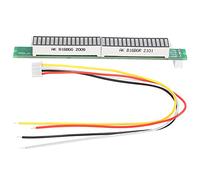 Single 32 Bit Music Level Indicator Lamp, DIY Electronic Circuit Kit with Adjustable Peak Hold and AGC Mode, 12V Powered Level Display Module for Audio Projects