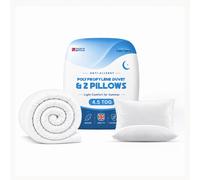 Single 4.5 Tog Duvet + 2 Pillows Polypropylene