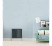 (Single-600x612 mm) NRG Flat Panel Column Designer Radiator Heater Central Heating Rads Anthracite