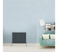 (Single-600x748 mm) NRG Flat Panel Column Designer Radiator Heater Central Heating Rads Anthracite