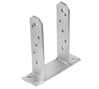 Single 80mm Heavy Duty Hot Dip Galvanised Bolt Down Pergola Post Support Post Anchor Fence Post Bracket