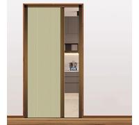 Single Accordion Sliding Door, Indoor Divider Doors with Aluminum Frame and Cellular Fabric Retractable Folding Gate Customizable for Bedroom/Bathroom/Living(Yellow,W42in/106cm-h78in/200cm)