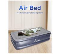 Alivio Inflatable Air Bed, Single Airbed Air Mattress Built In Pump - 99 X 192Cm