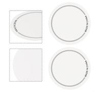 Single and Double Bass Drum Pedal Patch for Percussion Instrument Accessories, Kick Pad to Protect Drumhead from Fatigue, 2 Pack (18x10(WHITE SINGLE PEDAL)