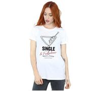 Single And Fabulous Cotton Boyfriend T-Shirt HBO White 4XL