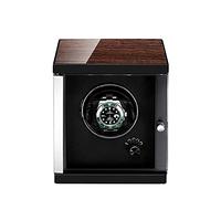 Single Automatic Watch Winder Silent Motor with Flexible Watch Pillows Wooden Shell with 5 Rotation Mode Setting fit Man Women Automatic Watch Display Case Box