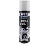 (Single) Automotive White Gloss Spray Paint 250ml Aersol Fast Dry Metal Interior Exterior