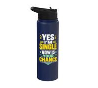 Single Available Dating Opportunity Stainless Steel Insulated Water Bottle