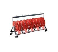 Single Axis Cable Rack, Portable Wheeled Wire Dispenser, Heavy-Duty Industrial Wire Storage for Electrical Cable Management (83.5x28x45cm)
