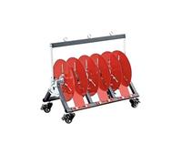 Single Axis Cable Rack, Portable Wheeled Wire Dispenser, Heavy-Duty Industrial Wire Storage for Electrical Cable Management (83.5x28x45cm)