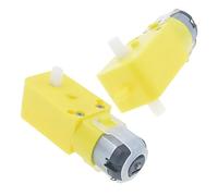 Single-axis dual-axis DC3V-6V DC gear electronic starter TT electronic starter anti-interference Intelligent car chassis Four-wheel drive IDGTTLDF(Single axis 6V100RPM,10PCS)