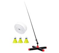Single Badminton Trainer - Automatic Rebound Foldable Practice Equipment