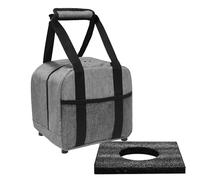 Single Ball 10 pin Bowling Bag, Bowling Tote Bag for Single Ball, Waterproof Oxford Cloth Portable Bowling Ball Carry Bag with Padded Bowling Ball Holder and Handle, Can be Fixed Roller Bag