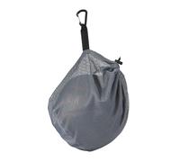 Single Ball Bag with Zipper Pocket, 10 x 12in Mesh Ball Bag Drawstring Sport Equipment Storage Net Sling Backpack with Buckle Clip for Carrying Coaches Football Basketball Soccer Volleyball Rugby