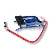 Single Barrel Air Cylinder Foot Pump Car Bike Motorcycle Van Tyre Inflator Gauge