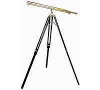 Single Barrel Nickel Finish Nautical Brass Telescope Vintage Marine Brass Floor Standing Tripod Stand Telescope Collectible