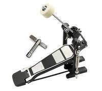 Single Bass Drum Pedal Double Chain Drive Adjustable Beater Head Pedal Foot Percussion Hardware Drum Accessories
