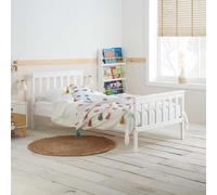 Birlea Single Bed Frame & Mattress White Wood Sleepsoul Cambridge 3FT Birlea White Single