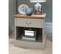 Single Bedside Table 1 Drawer Bedroom Furniture Bedside Storage Cabinet Grey