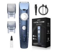 Single Blade Electric Shaver for Men Beard Stubble Wet Dry Electric Razor Washable Facial Shaving Machine Rechargeable USB, Blue
