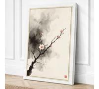 Single Bloom in Silence Canvas Wall Art Print 24x16 Inch (61 x 41 cm)