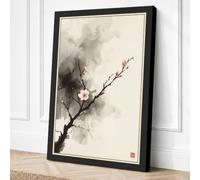Single Bloom in Silence Canvas Wall Art Print 24x16 Inch (61 x 41 cm)