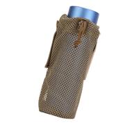 Single Bottle Carry Pouch for Camping Travel and Trail Walks, Mesh Holder with Drawcord Opening, 23 X 9 Cm Size Outdoor Bottle Carry Pouch Drawcord Holder Sleeve Camping Hiking Travel Mesh Single