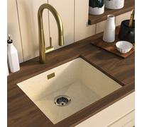 Single Bowl Stone Inset Granite Composite Kitchen Sink with Waste Kit - Enza Eden