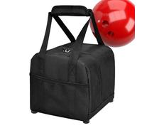 Single Bowling Bag: Spacious Sports Bag, Heavy Duty Carry, Mesh Side Organizer, Secure Zippered Storage | Handy Travel Bag for Athletes Carrying Towel