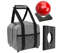 Single Bowling Ball Bag Single Bowling Compact Tote Bag with Padded Ball