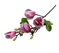Single branch magnolia orchid, 4head magnolia, artificial flower decoration, white, yellow, for PINK (light purple)