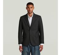 Single Breasted Blazer - Black - Men L