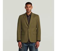 Single Breasted Blazer - Green - Men M