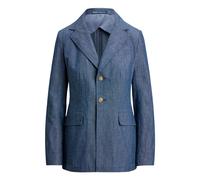 Single-Breasted Chambray Blazer - female - Ralph Lauren - Blazers - Blue - S - Jackets S