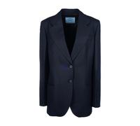 Single-breasted Chevron Jacket - female - Prada - Blazers - Blue - M - Jackets M