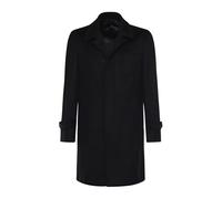 Single-Breasted Coat, male, Luigi Bianchi Mantova, Single-Breasted Coats, Black, 3XL, Coats 3XL