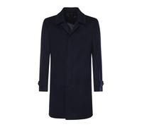 Single-Breasted Coats, male, Luigi Bianchi Mantova, Single-Breasted Coats, Blue, 4XL, Coats 4XL