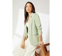 Single Breasted Collared Blazer Principles Sage 16